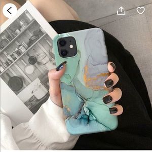 BRAND NEW marbled green iPhone X cell phone case